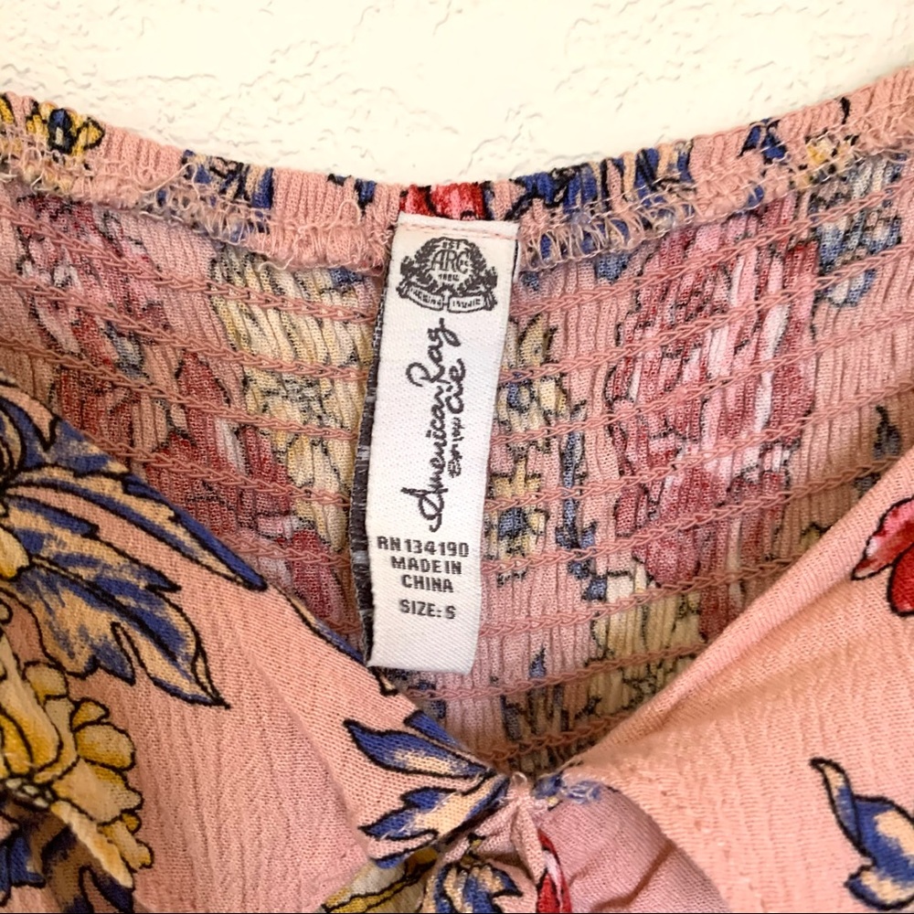 American Rag Off the Shoulder Roses Top - Picture 5 of 5